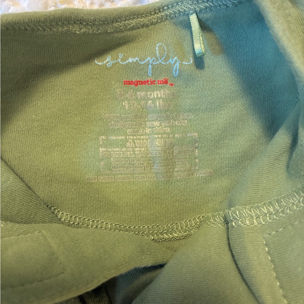 Magnetic Me Sage Green 3-6 Months Footie - Picture 3 of 3